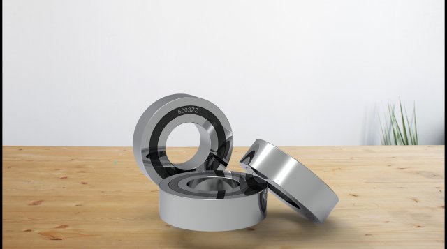 ball bearing 6003zz 3D Модель .c4d .max .obj .3ds .fbx .stl .blend 