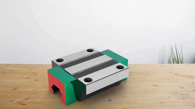 hi-win linear bearing and track hgw 15 3D Model .c4d .max .obj .3ds .fbx .stl .blend 