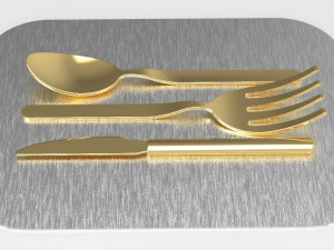 dinner set 3D 모델