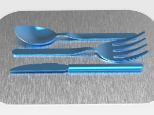 dinner set 3D Model