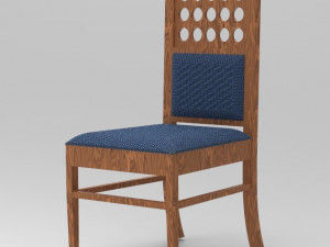 wooden dinning table set 3D Model