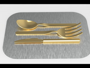 wooden dinning table set 3D Model