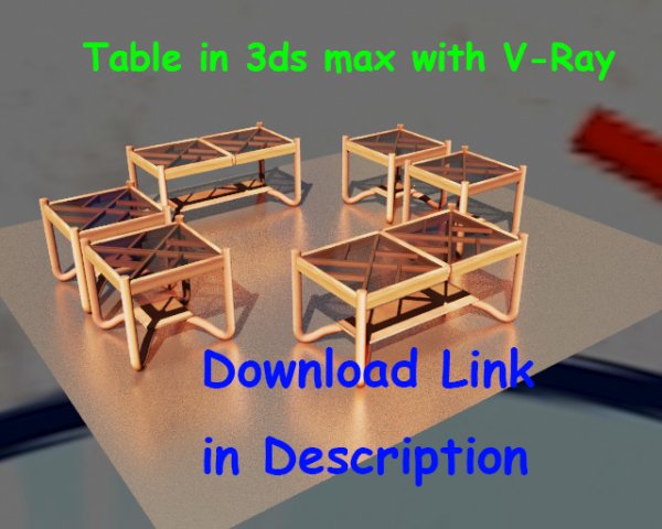 table Modèle 3D .c4d .max .obj .3ds .fbx .stl .blend 