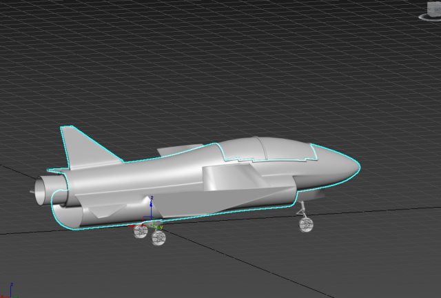 jet fighter 3D Модель .c4d .max .obj .3ds .fbx .stl .blend