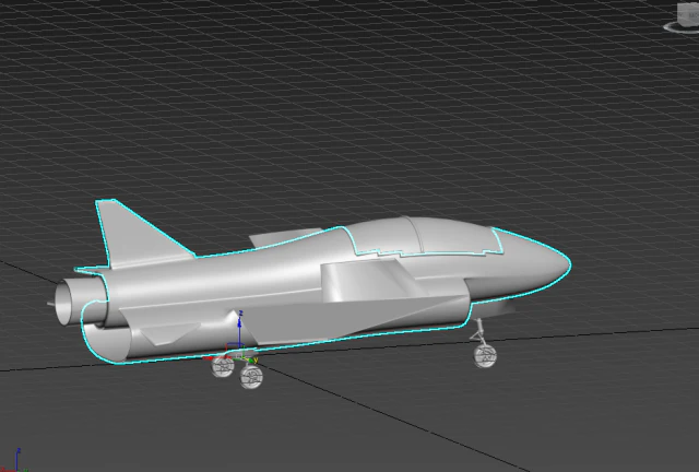 caça a jato Modelo 3D .c4d .max .obj .3ds .fbx .stl .blend