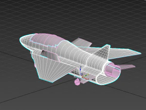 ca&ccedil;a a jato Modelo 3D