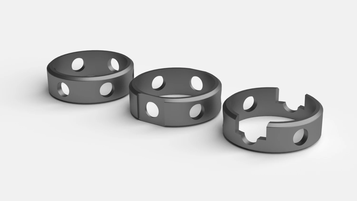 rings hardsurface 3D Model .c4d .max .obj .3ds .fbx .stl .blend 