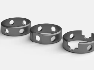 pierścienie na twardej powierzchni Model 3D