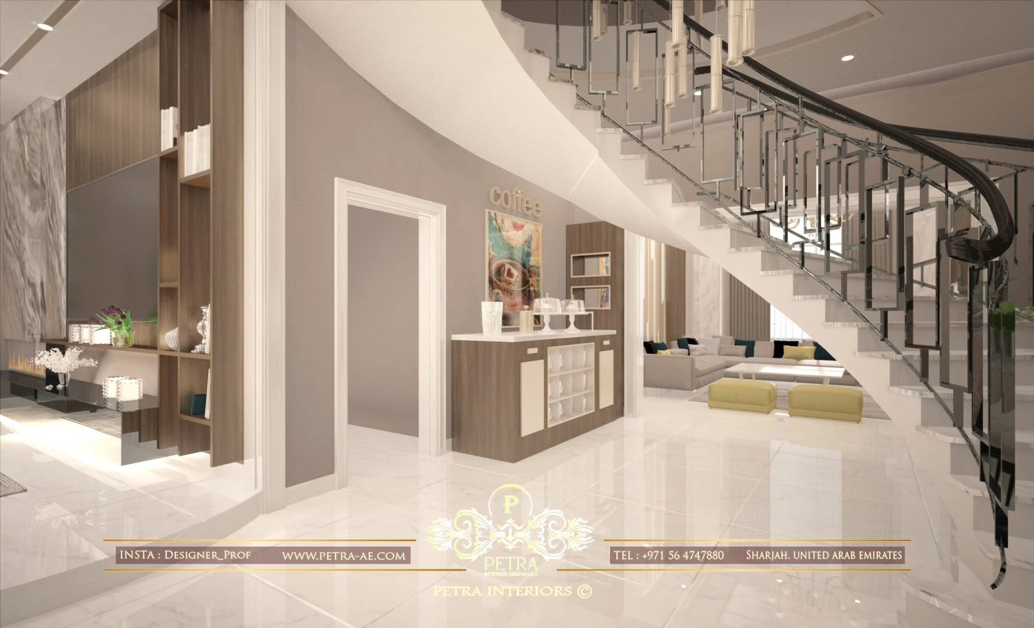 Entrance hall 3D Model .c4d .max .obj .3ds .fbx .stl .blend