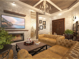 country style living design 3Dモデル