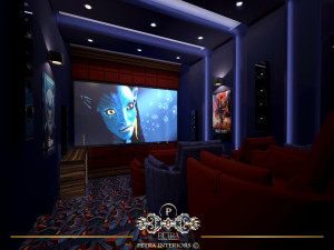 home cinema room 3Dモデル