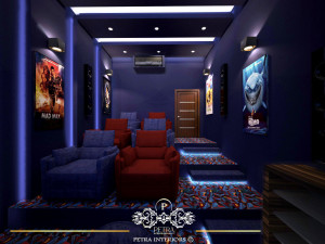 home cinema room Model 3D