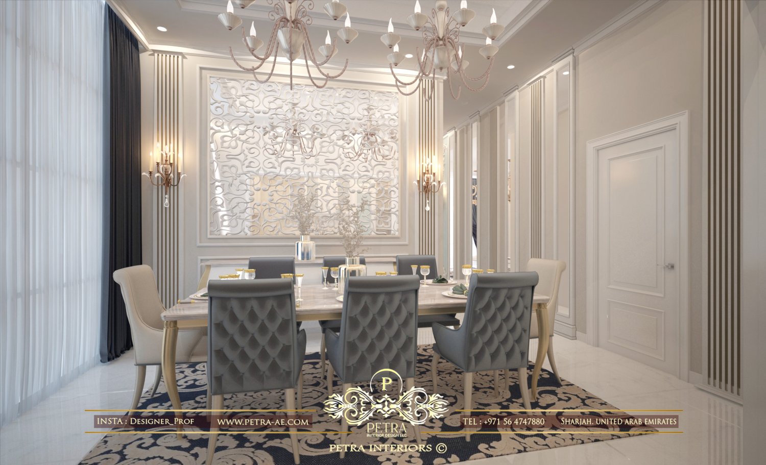 añadir Perseguir intelectual dining room with pantry Modelo 3D in Comedor 3DExport