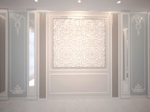 gyps molding wall 3Dモデル