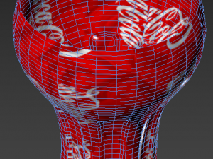 coca glass Modello 3D