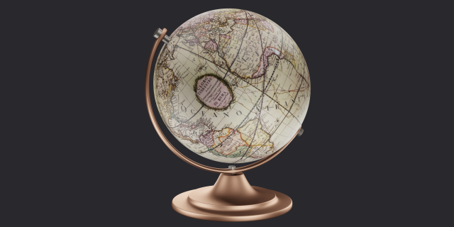 vintage globe 3Dモデル .c4d .max .obj .3ds .fbx .stl .blend 