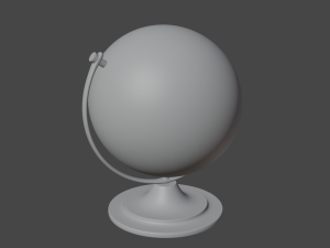 vintage globe 3Dモデル