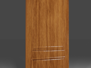 wood door Modello 3D