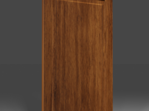 wood door Modello 3D