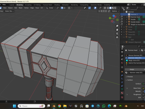 Hammer 3D मॉडल