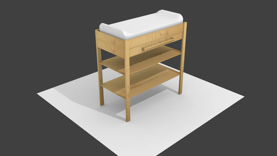 baby changer 3D Model .c4d .max .obj .3ds .fbx .stl .blend 