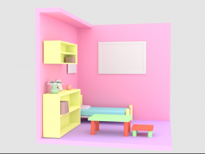 studio doll house 3D Model