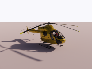 helicopter Modello 3D