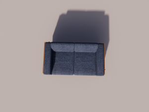 wood sofa 3D Модель