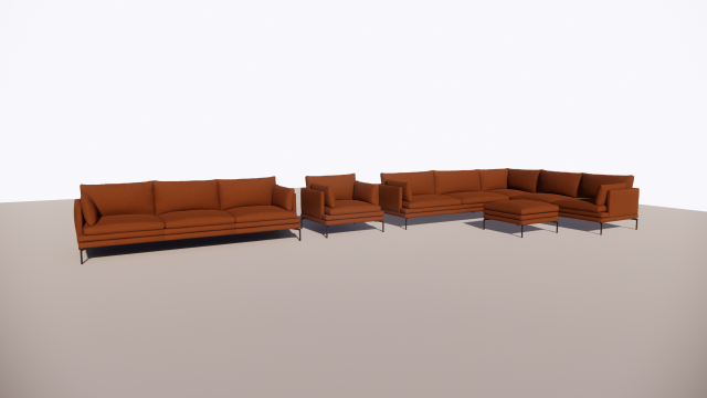 living room set 3D 모델 .c4d .max .obj .3ds .fbx .stl .blend