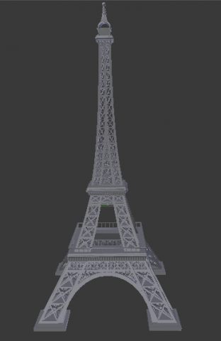 eiffel tower 3Dモデル .c4d .max .obj .3ds .fbx .stl .blend 