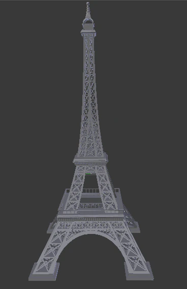 eiffel tower 3D Model .c4d .max .obj .3ds .fbx .stl .blend 