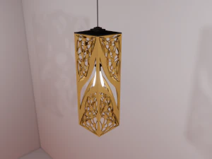 유기농 나무 램프 3D 모델