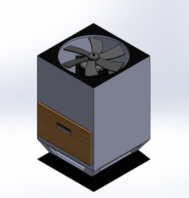 indoor air purifier 3D मॉडल .c4d .max .obj .3ds .fbx .stl .blend 