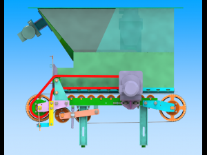 hopper roller conveyor Model 3D
