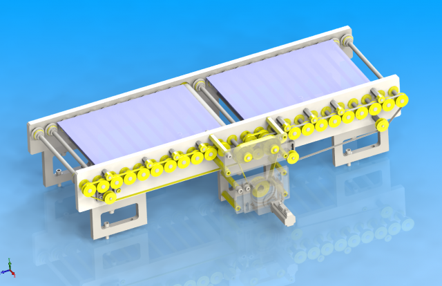 glass circuit board conveyor 3D Model .c4d .max .obj .3ds .fbx .stl .blend 