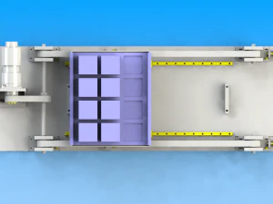 traverse mechanism of heavy workpiece 3D Model
