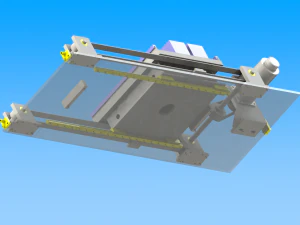 traverse mechanism of heavy workpiece 3D Model