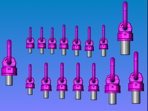 there are 16 types of vwbg heavy rotating eyebolts 3Dモデル