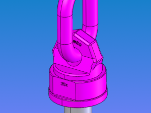there are 16 types of vwbg heavy rotating eyebolts 3Dモデル