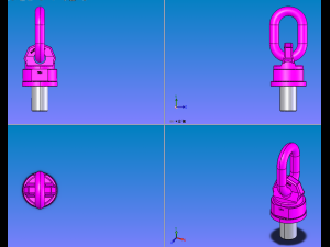 there are 16 types of vwbg heavy rotating eyebolts 3Dモデル