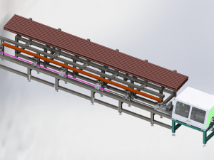 automatic pipe cutting machine Model 3D