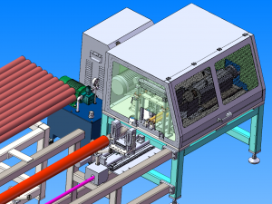 automatic pipe cutting machine Model 3D