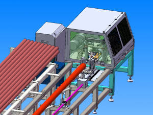 automatic pipe cutting machine Model 3D