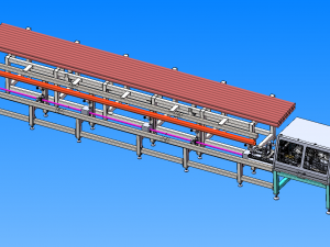 automatic pipe cutting machine Model 3D