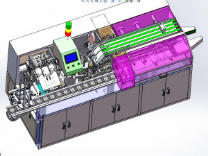 automatic high speed cartoning machine packaging machine Modelo 3D