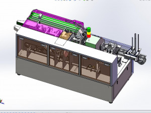 automatic high speed cartoning machine packaging machine Modelo 3D