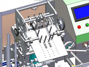 automatic high speed cartoning machine packaging machine Modelo 3D