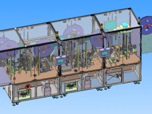 m&aacute;quina de montagem autom&aacute;tica usb equipamento grande Modelo 3D