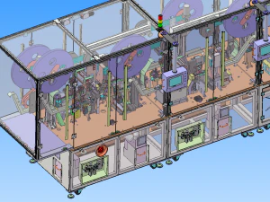 usb automatic assembly machine large equipment 3D Model
