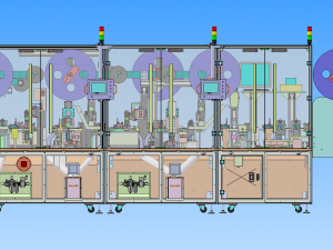 usb automatic assembly machine large equipment 3D मॉडल